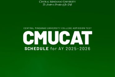 Central Mindanao University College Admission Test  Schedule AY 2025-2026