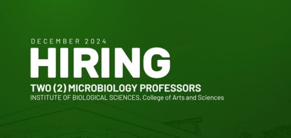 Hiring Microbiology Professors