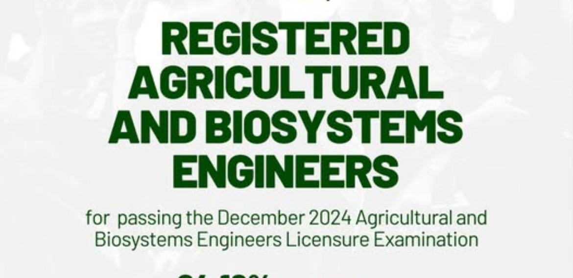 Registered Agricultural and Biosystem Engineers