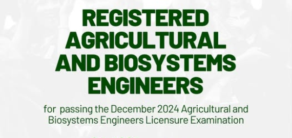 Registered Agricultural and Biosystem Engineers