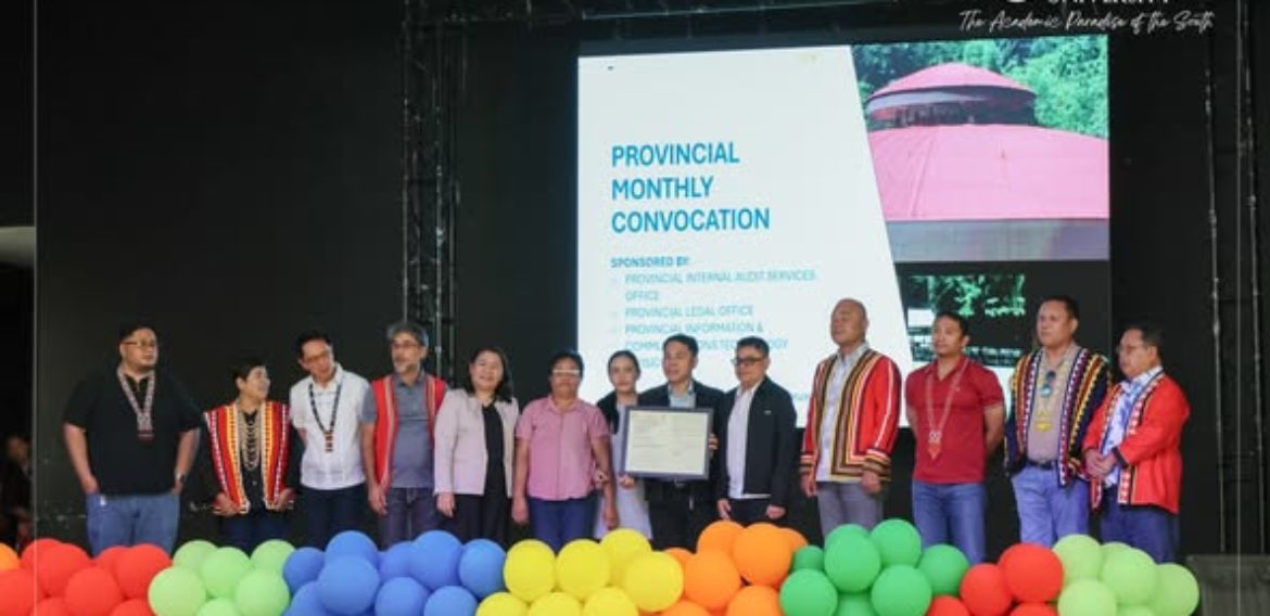 During PLGU Monthly Convocation Program Commended CMU