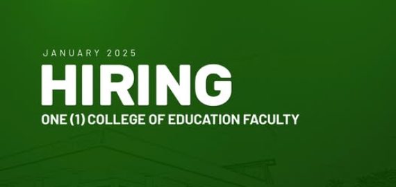 The College of Education needs one Faculty