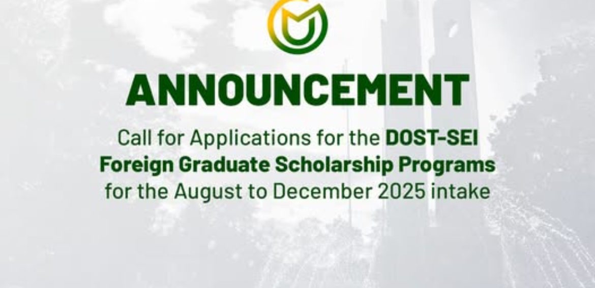 DOST-SEI Foreign Graduate Scholarship Programs Announcement