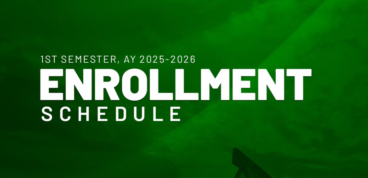 Enrollment Schedule 1st Sem, AY 2025-2026