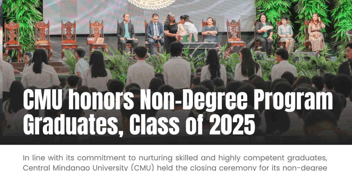 CMU Honors Non-Degree Program Graduates, Class of 2025