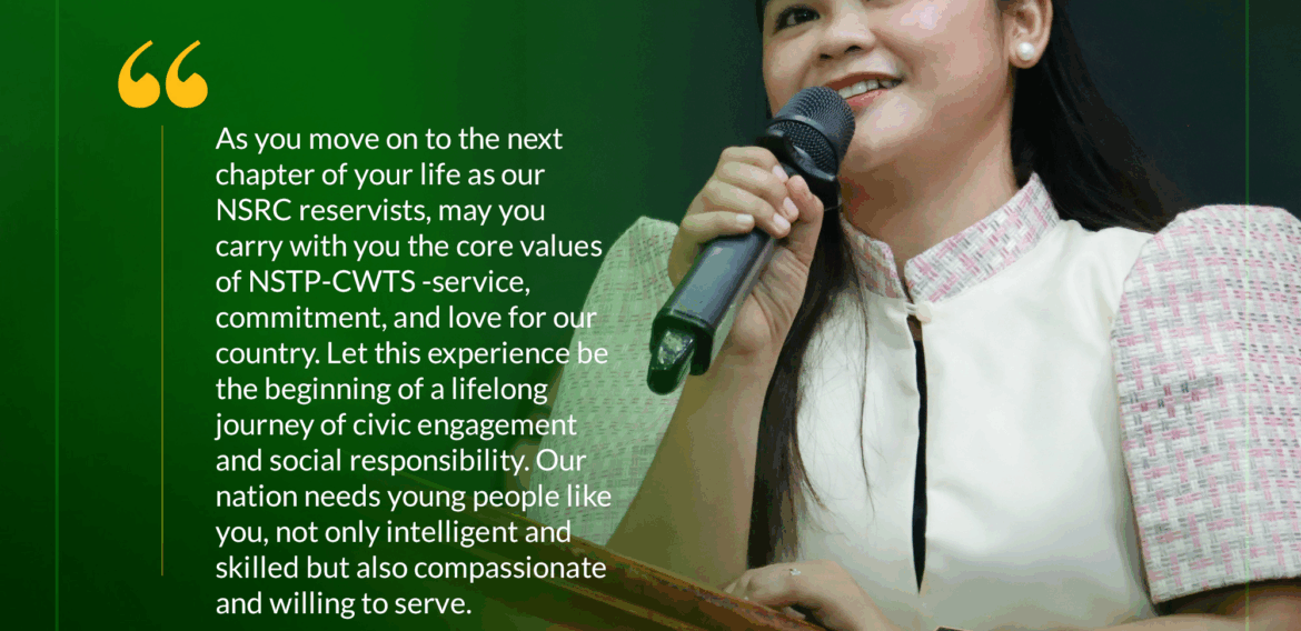 NSTP Commencement Exercises 2025 Ms. Witnegen Borja