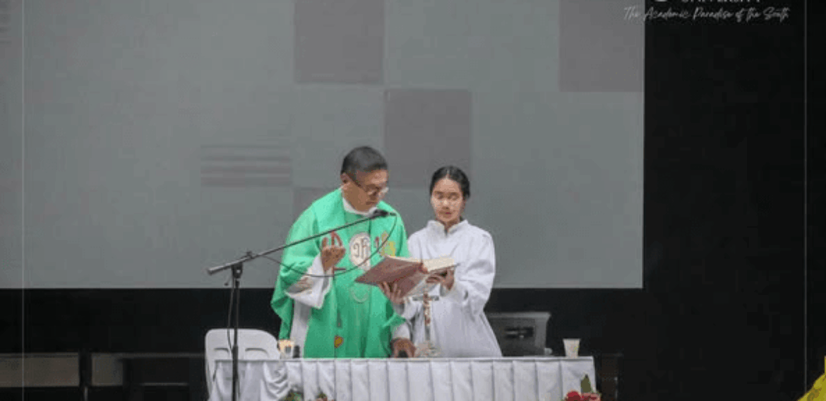 Fr. Biven Belderol from San Isidro Labrador Parish Thanksgiving Mass
