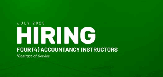 The CMU-Accountancy Department Needs Four Contract-of-Service Faculty Members