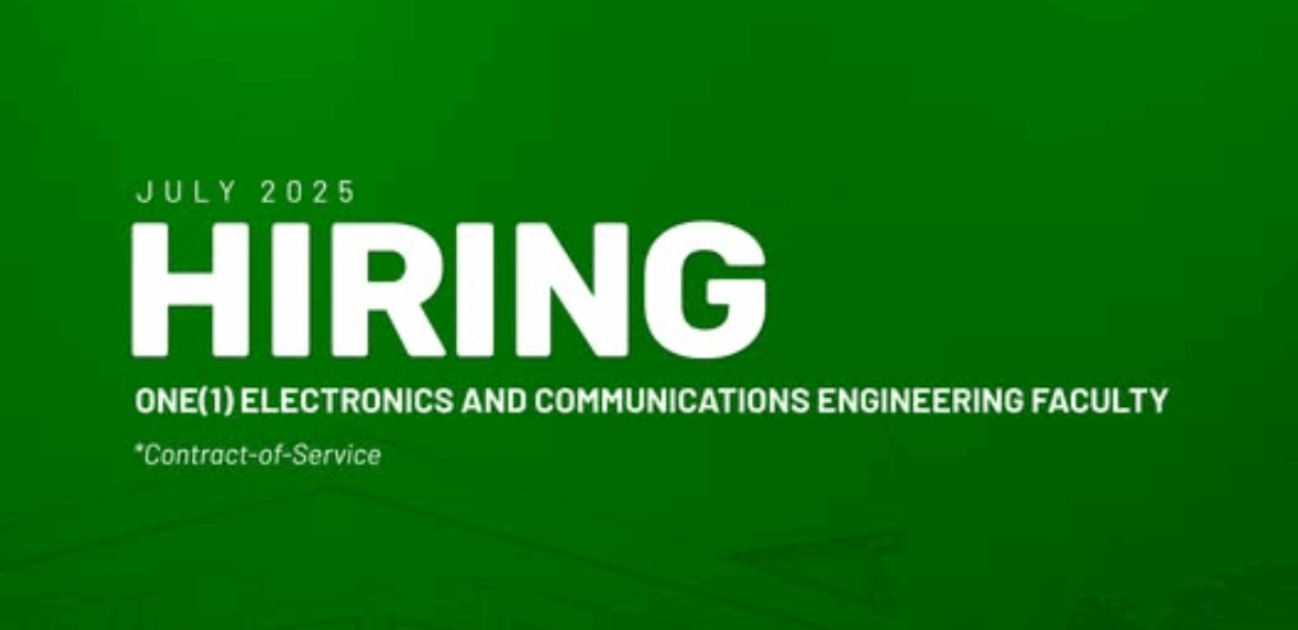 Department of Electrical Engineering Needs One Faculty