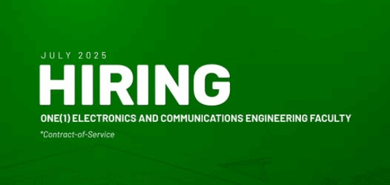 Department of Electrical Engineering Needs One Faculty