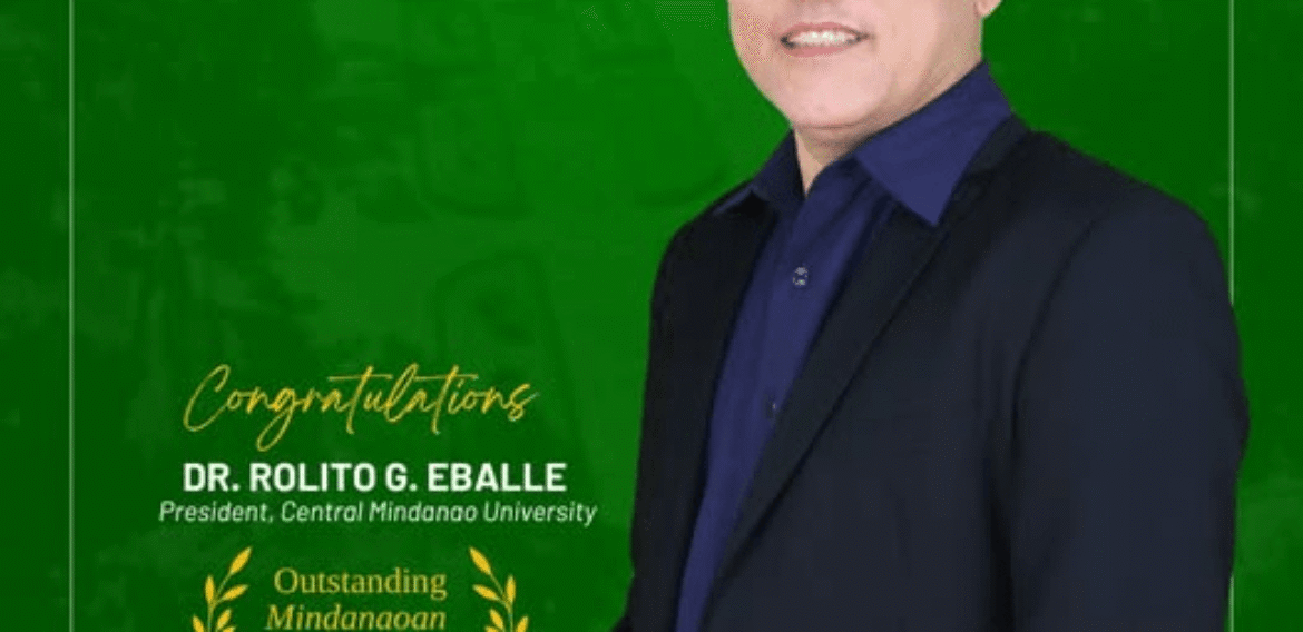 Outstanding “Mindanaoan” President, Dr. Rolito G. Eballe