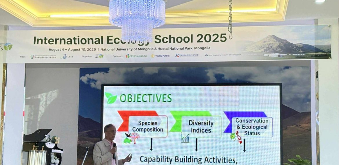 CMU Professor Emeritus speaks at 2025 Int’l Ecology School in Mongolia