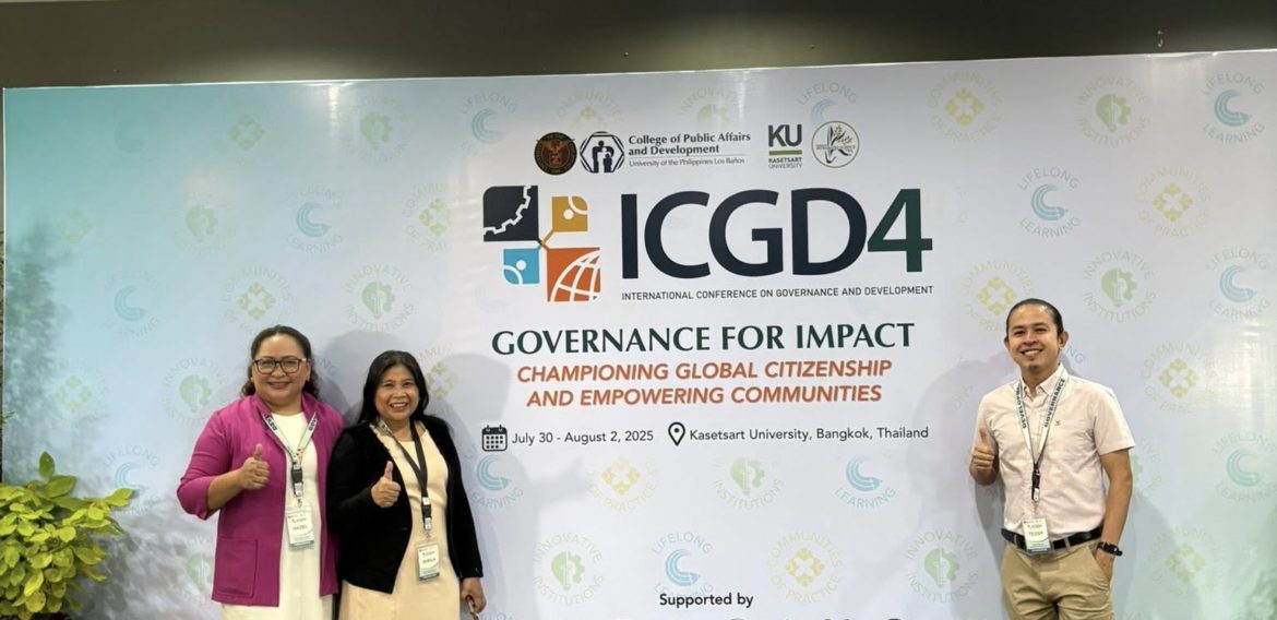 CMU Agribiz faculty shine at Int’l GovDev Conference in Thailand