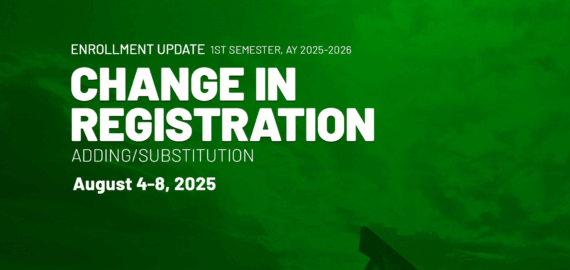 First Semester Academic Year 2025–2026 CHANGE IN REGISTRATION