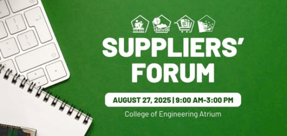 Announcement: 𝗦𝗨𝗣𝗣𝗟𝗜𝗘𝗥S’ 𝗙𝗢𝗥𝗨𝗠, Procurement of Goods, Services, and Infrastructure