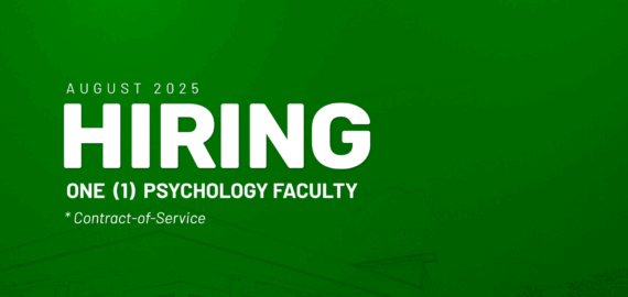The Department of Behavioral Sciences – College of Arts and Sciences needs One Faculty