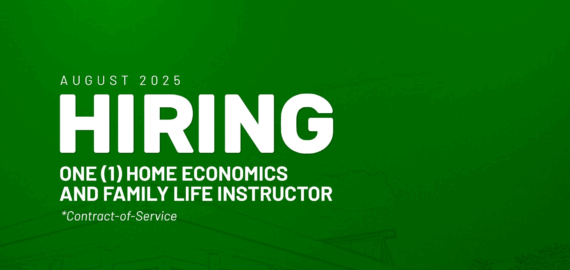 The Department of Home Economics Education and Family Life, College of Human Ecology, Needs One Faculty