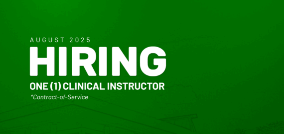 Now Hiring: Contract-of-Service Clinical Instructor for the College of Nursing