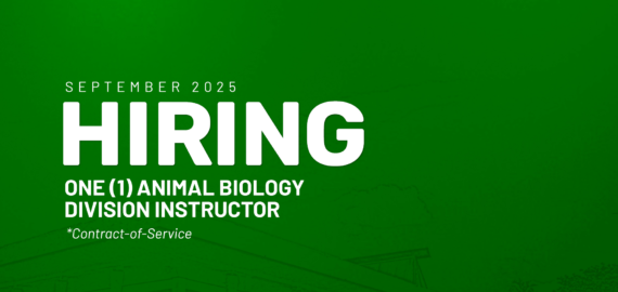 Now Hiring: The Animal Biology Division of the Institute of Biological Sciences needs one faculty member