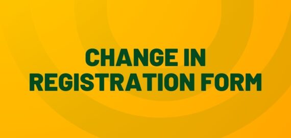 ‘CHANGE IN REGISTRATION’ FORM