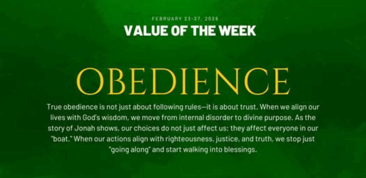 Value of the Week: Obedience