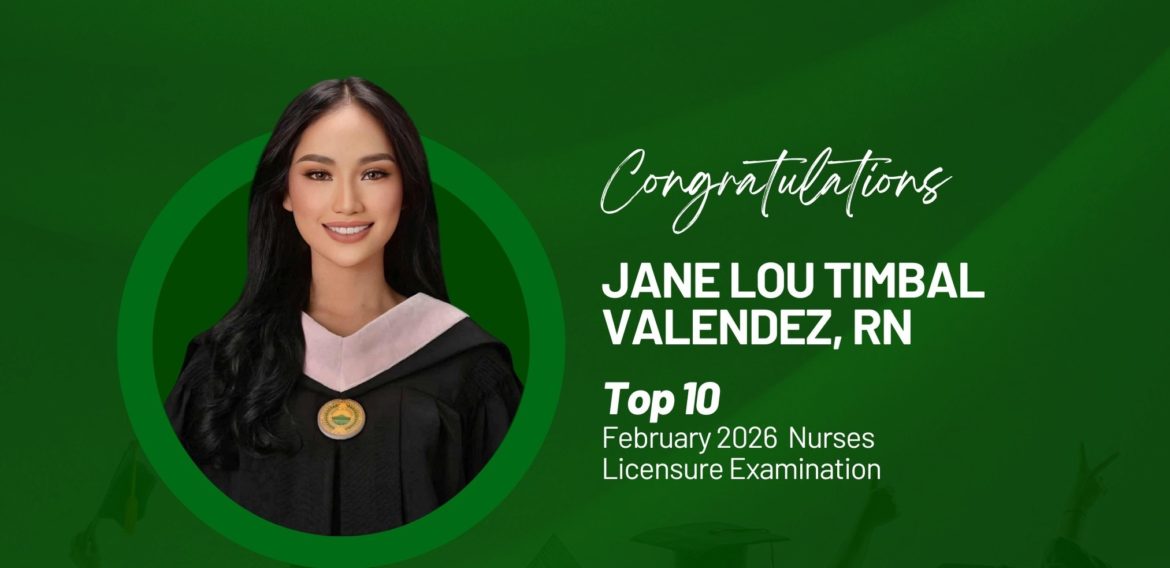 [#CMUpride] CMU Celebrates Top 10 Achiever: Jane Lou Timbal Valendez Places 10th in the February 2026 Nurses Licensure Examination