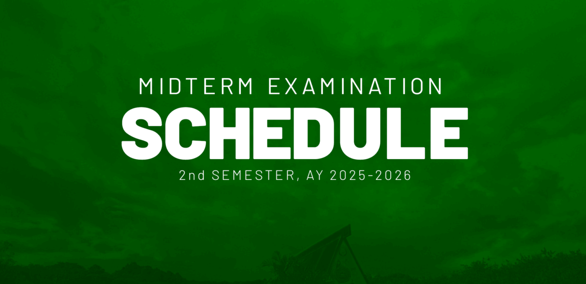 Mid term Examination Schedule [2nd Semester, AY 2025-2026]
