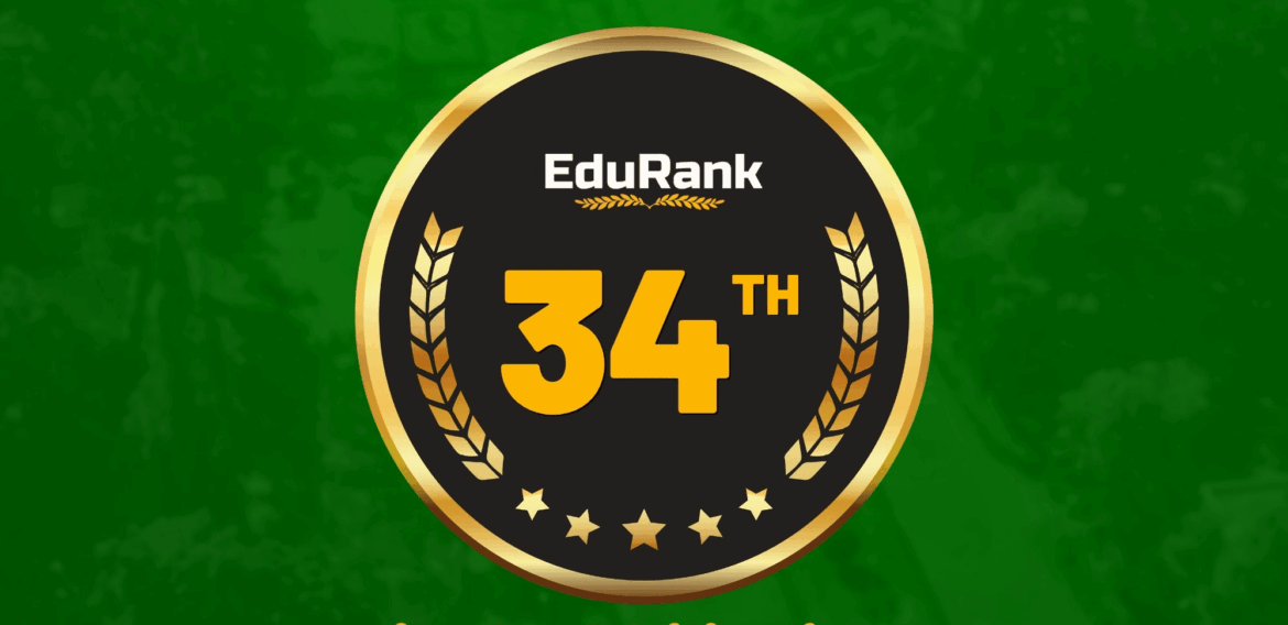 Central Mindanao University 34th rank in the Philippines