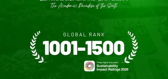 Central Mindanao University (CMU) earns global recognition in the 2026 Times Higher Education (THE) Sustainability Impact Ratings