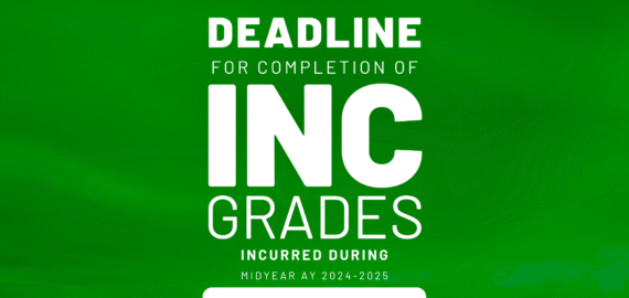 Deadline for Completion of Incomplete Grades -Midyear 2025