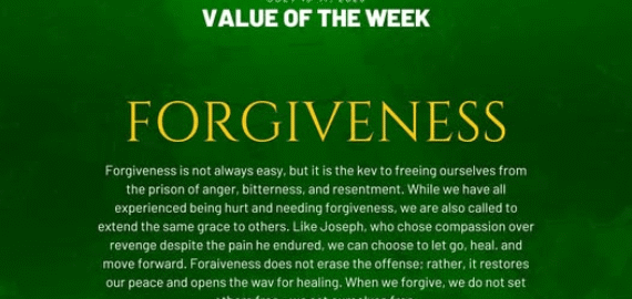 VALUE OF THE WEEK | July 13–17, 2026 | FORGIVENESS