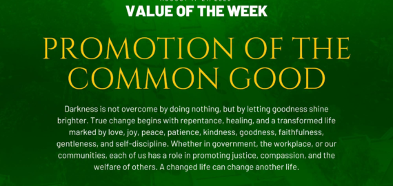 VALUE OF THE WEEK | August 17-21, 2026 | PROMOTION OF COMMON GOOD