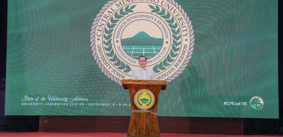 Pres. Eballe delivers 3rd State of the University Address