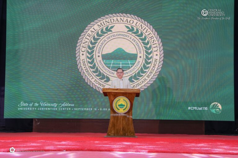Pres. Eballe delivers 3rd State of the University Address