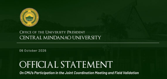 OFFICIAL STATEMENT: On CMU’s Participation in the Joint Coordination Meeting and Field Validation