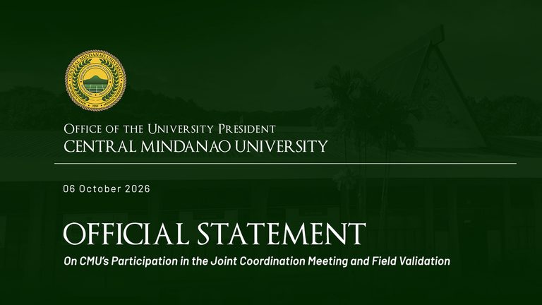 OFFICIAL STATEMENT: On CMU’s Participation in the Joint Coordination Meeting and Field Validation