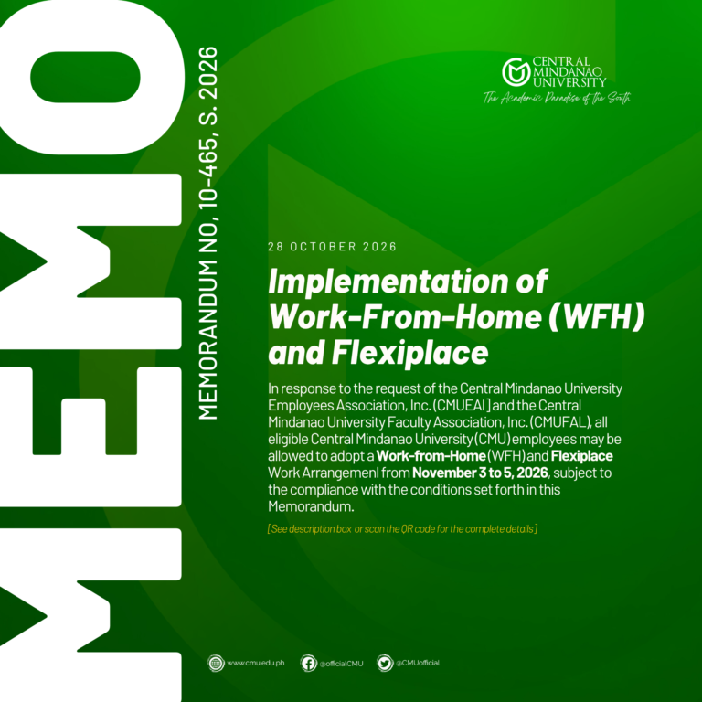 Implementation of Work-From-Home (WFH) and Flexiplace