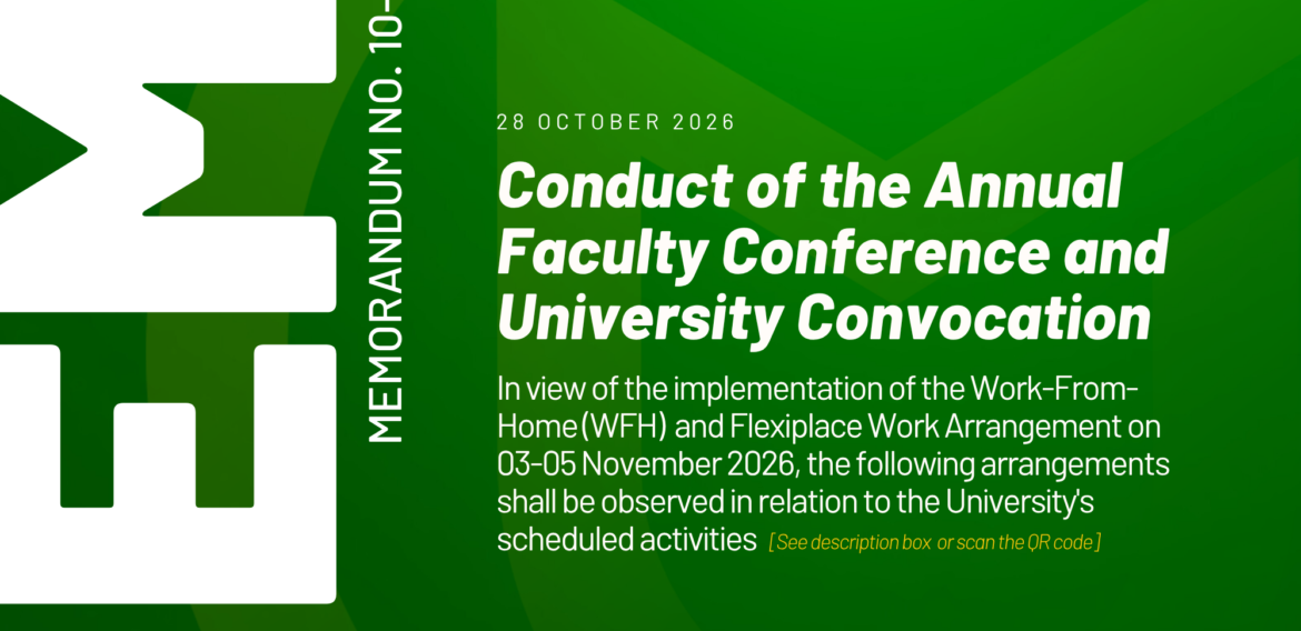 Conduct of the Annual Faculty Conference and University Convocation