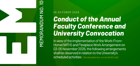 Conduct of the Annual Faculty Conference and University Convocation